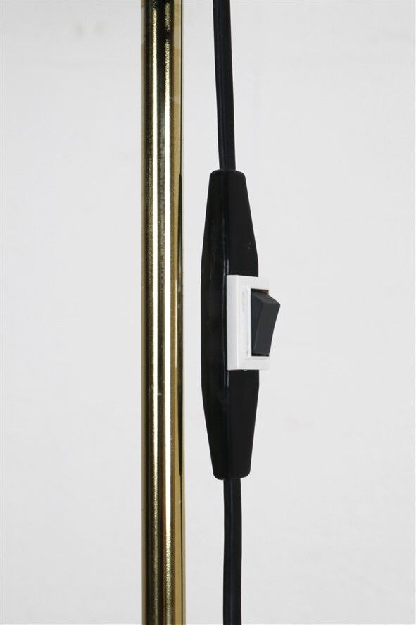 Mid-century Dansa lamp / reading / floor lamp / brass / gold / Danish modern design / 1970s