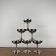 Set of 6 stainless steel ice cream cups