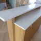 Contemporary bar in solid oak & double terrazzo top - Unique piece