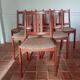 6 KS möbler chairs in teak and wool Kvadrat 60s