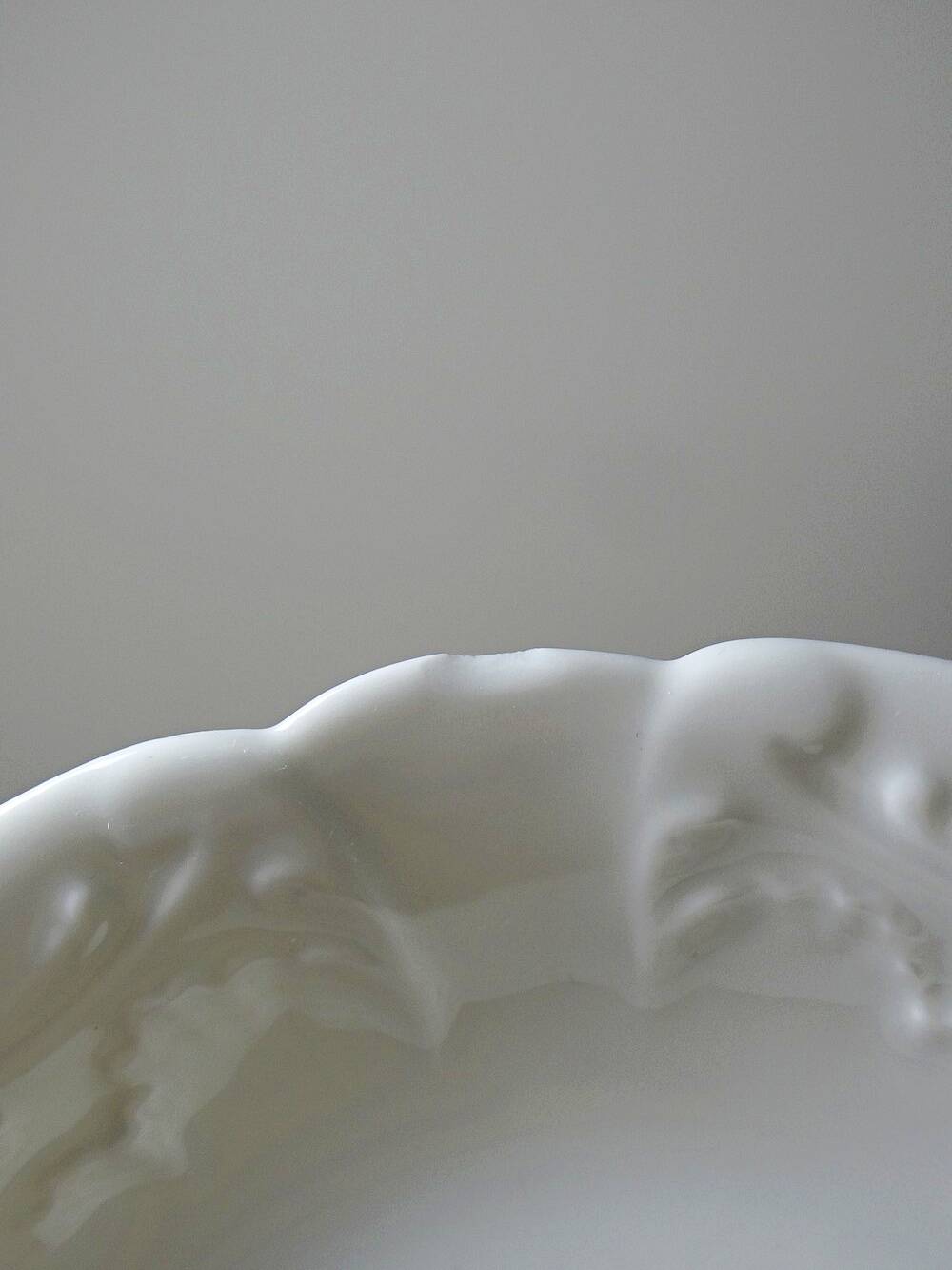 Dessert service Limoges L&Cie Lafarge 12 pieces white porcelain years