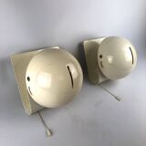 Vintage Italian Guzzini sconces model Bugia. Set of two
