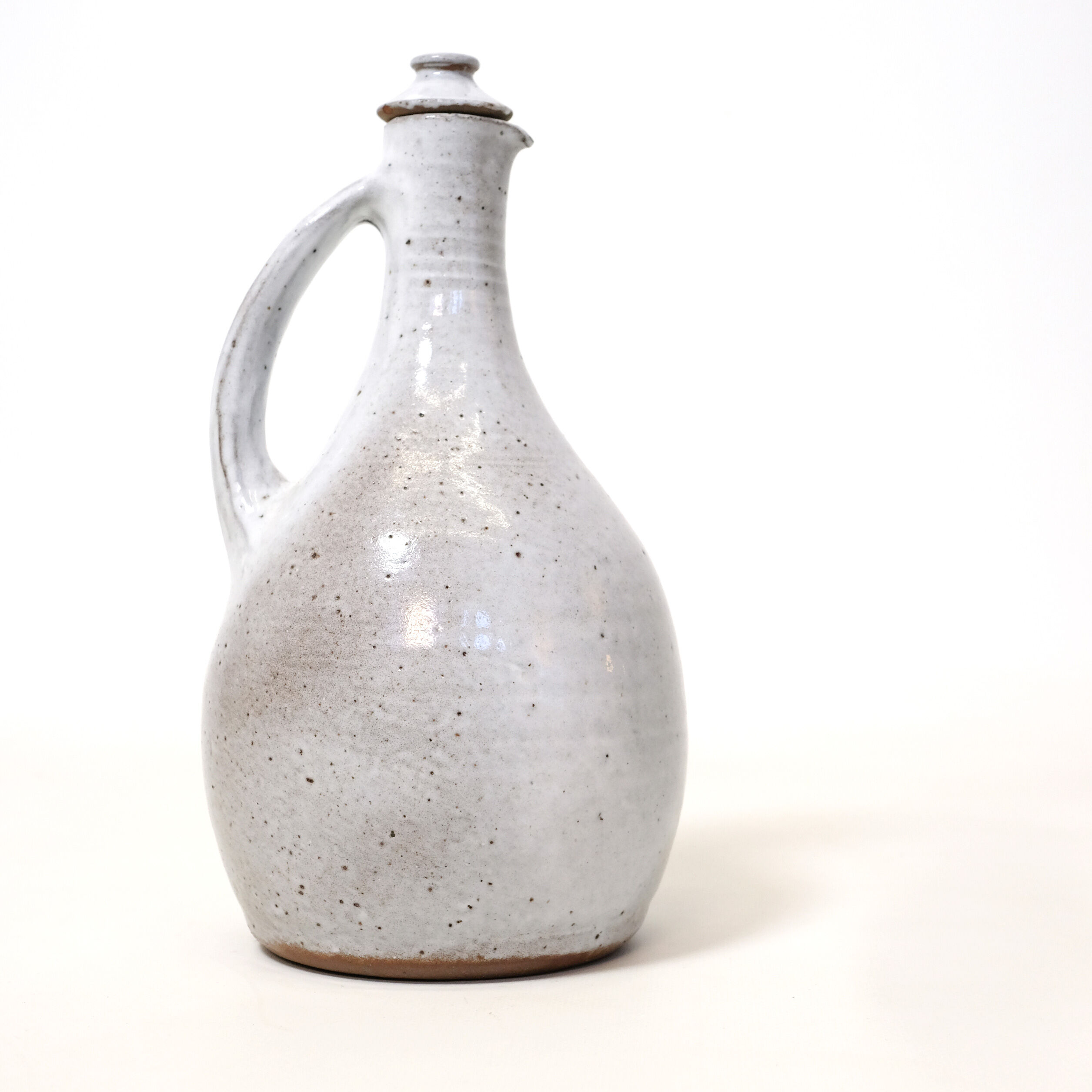Jeanne and Norbert Pierlot, pitcher and cork in enamelled stoneware, 26cm.