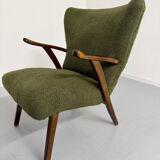 Set of 2 wing chairs in Scandinavian design from the 1960s.