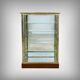 Brass display cabinet with a mirrored back – early 20th century