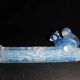 set of 6 Knife holders Squirrel opalescent glass model Sabino , art deco