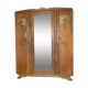 Armoire bois vintage art déco miroir