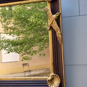 miroir création " reflets côte ouest " bordeaux et doré