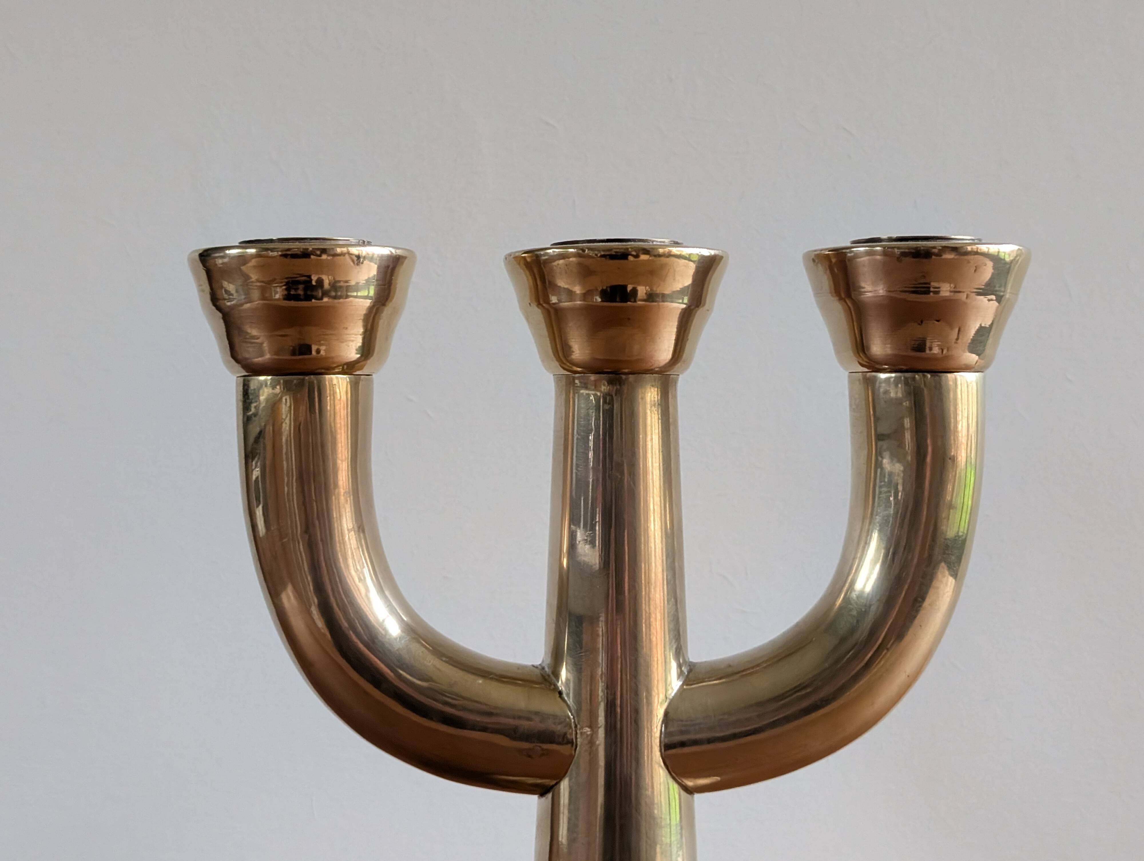 Brass candle holder