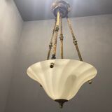 Italian Murano glass light pendants, 1980s, set of 2