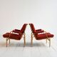 Pair of “Ingrid” armchairs by Bruno Mathsson for Dux, 1960s