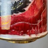 Lampe suspendue en verre peinte à la main