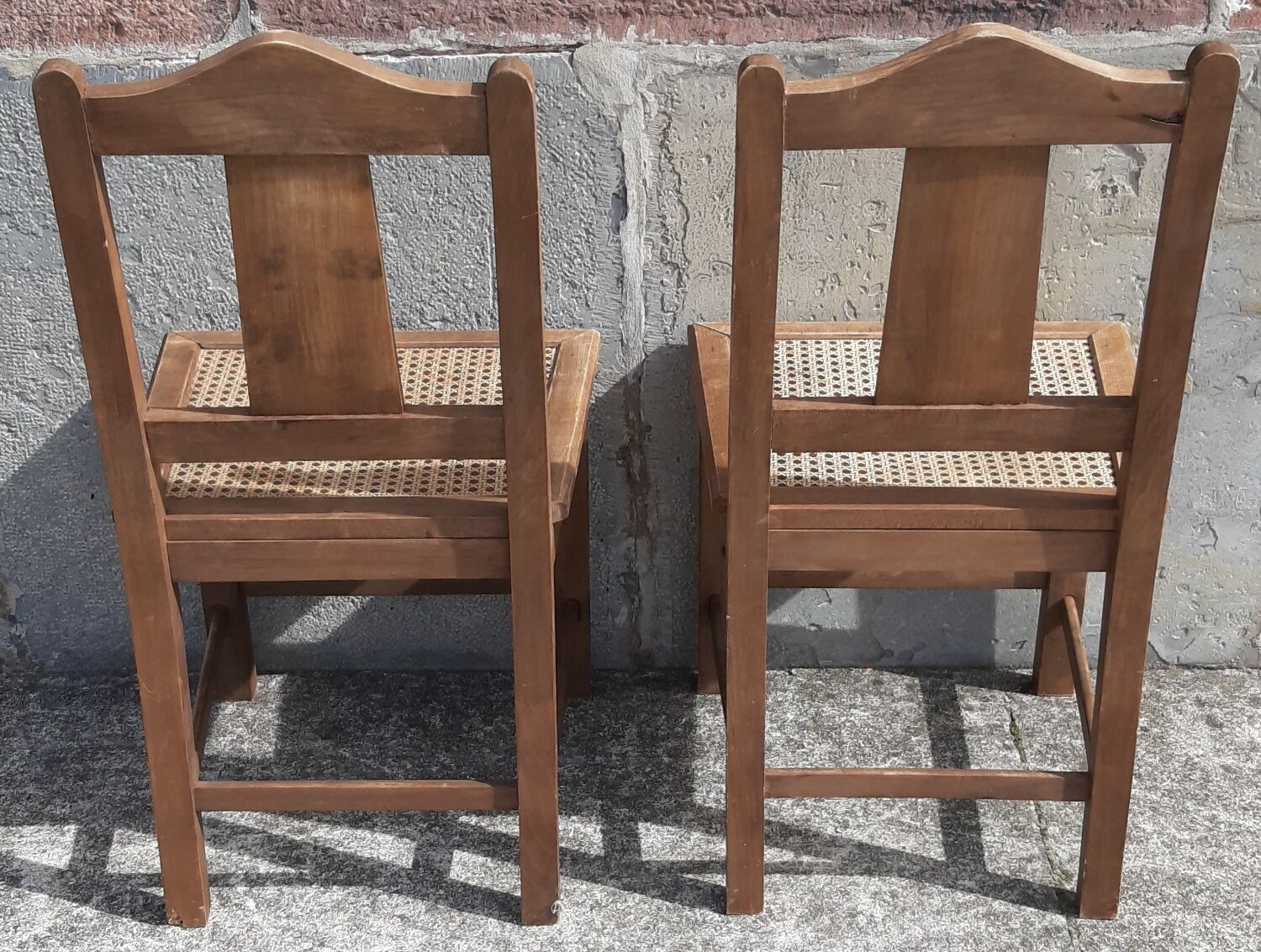 Set of 2 50s bistro chairs