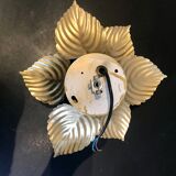 Wall light or ceiling golden leaves
