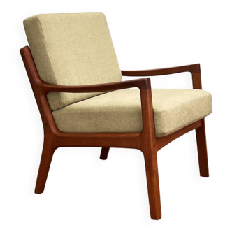 Mid Century Lounge Chair par Ole Wanscher pour France & Son, Senator Series, Danish Design