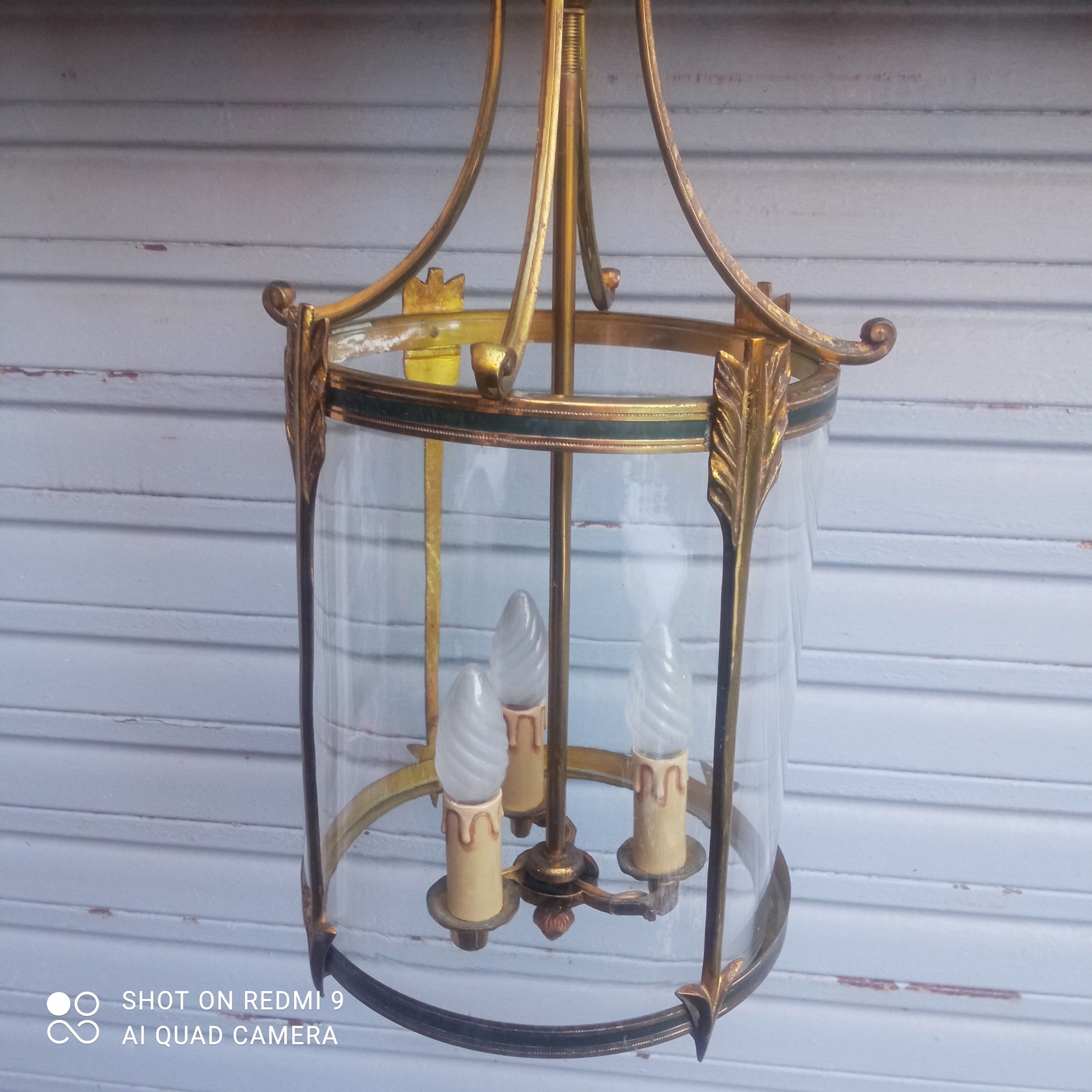 Bronze and brass lantern in Empire style - 4,400 kg!