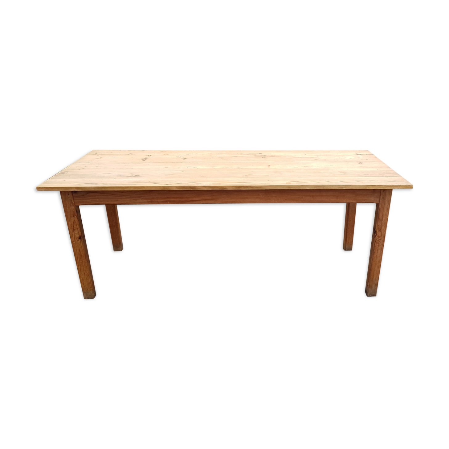 Ancienne table de ferme en pin