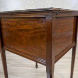 English Mahogany Side Table with Hidden Tray, 1880
