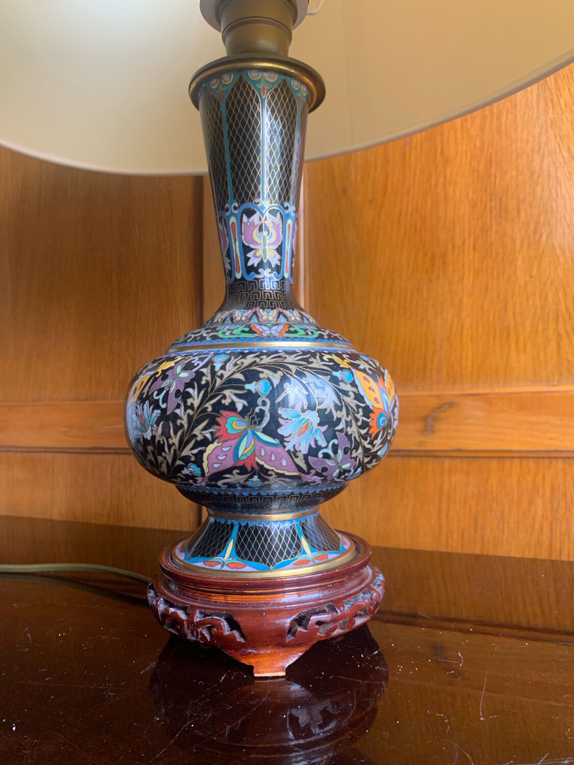 Lampe Chinoise cloisonné