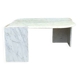 Table basse oeil italienne en marbre onyx, 1970