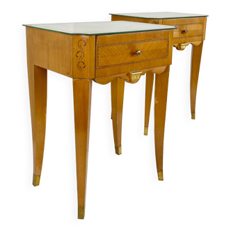 Pairs of Art Deco bedside tables
