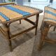 Old rattan and bamboo lounge chair in 1920
