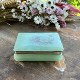 Rectangular hard stone box