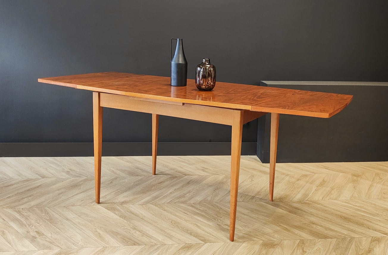 Mid century dining table vintage - extendable