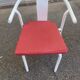 Vintage IKEA Maxmo Armchair 80s White Metal Design