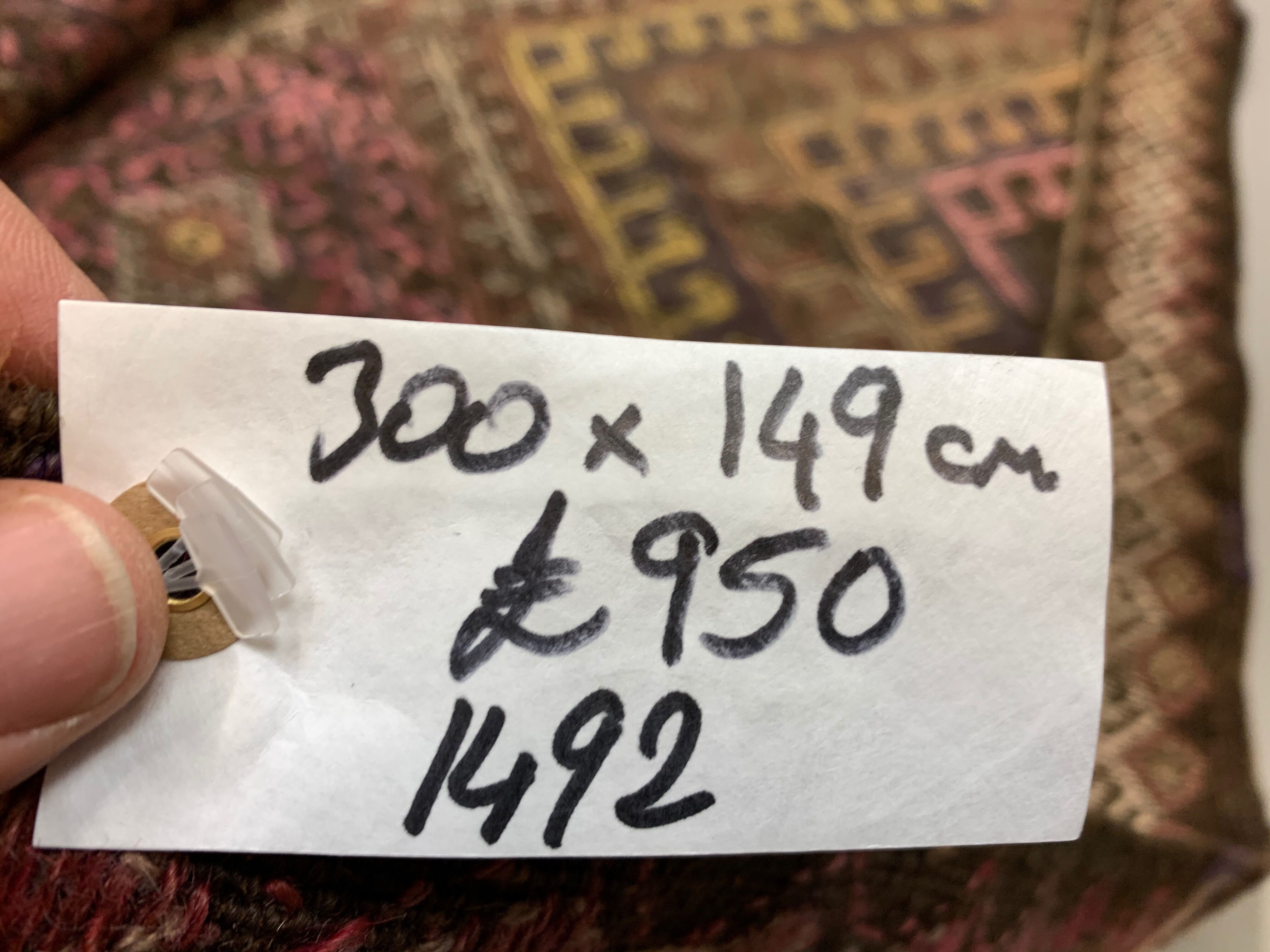 Turkish Kilim Rug 300x149 cm