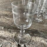 Verres Baccarat cristal gravé