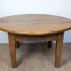 Table basse ronde en noyer