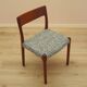 Teak chair, Danish design, 1960s, manufacturer: EMC Möbler