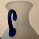 Trio of vintage glass paste vases from the 70s