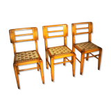 Set of 3 chairs Pierre Cruege