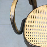 Vintage Bentwood Wide Seat and Arms Bistro Chair