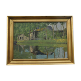 Eugène Kissling Le canal du Nivernais près d'Escolives Yonne, 1942