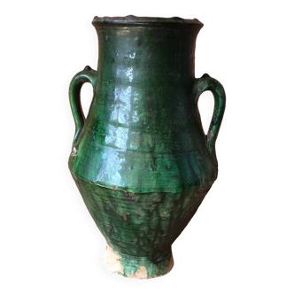 TAMEGROUTE POTTERY VASE IN GLAZED TERRACOTTA