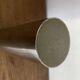 Space Age 1970s brushed steel flower vase