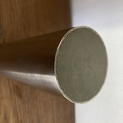 Space Age 1970s brushed steel flower vase