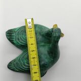 Deux canards verts et dorés en laiton