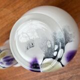 Vintage German glass vase and cup by Hans Jürgen Richartz for the Richartz art collection, set of 2.