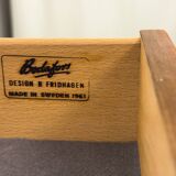 Walnut Sideboard with Drawers by Bertil Fridhagen for Bodafors, 1961