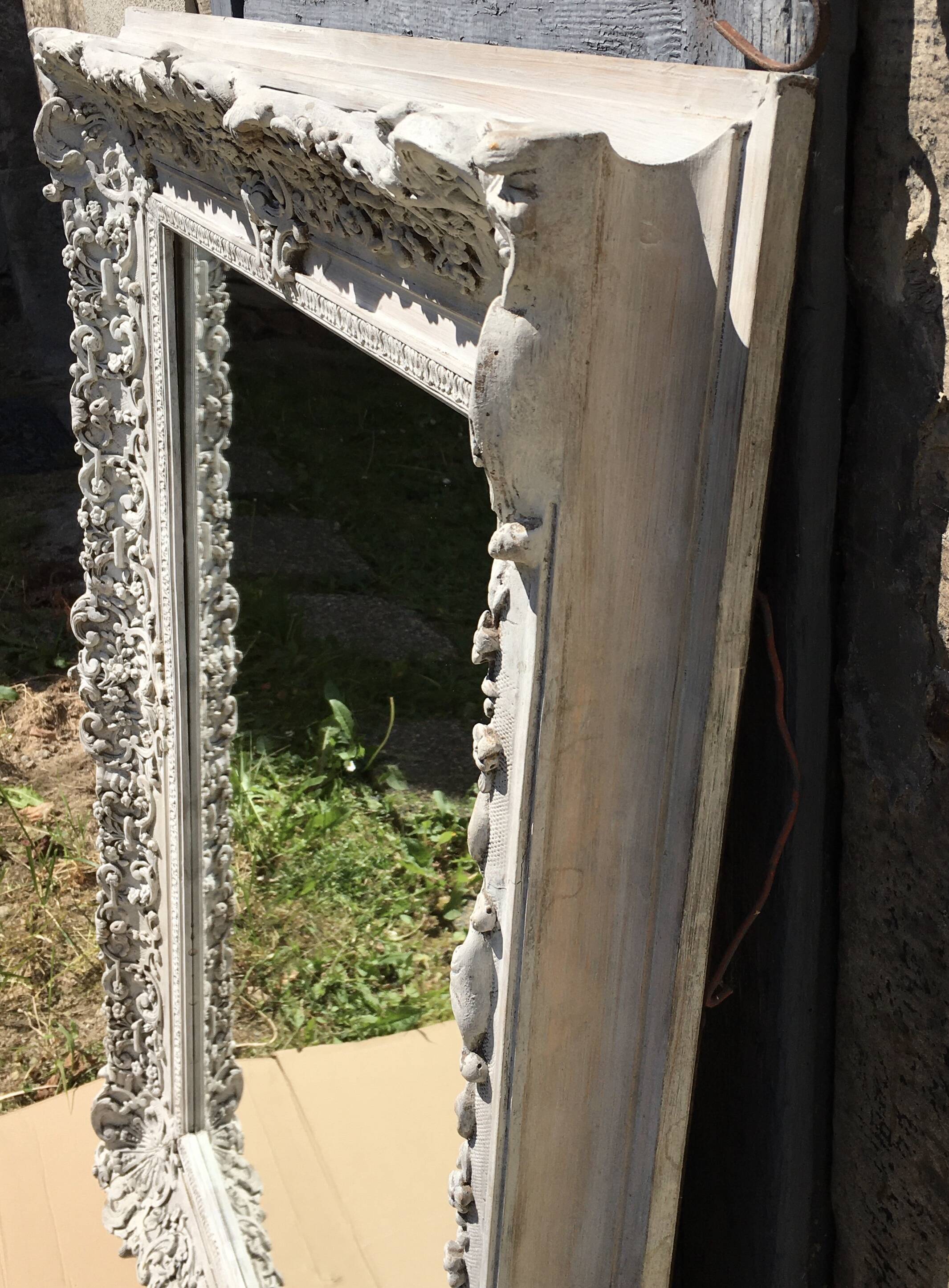 Miroir cadre ancien baroque