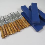 Exclusive 60s steak cutlery set, made in Italy –