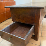 Solid oak kneader with drawer