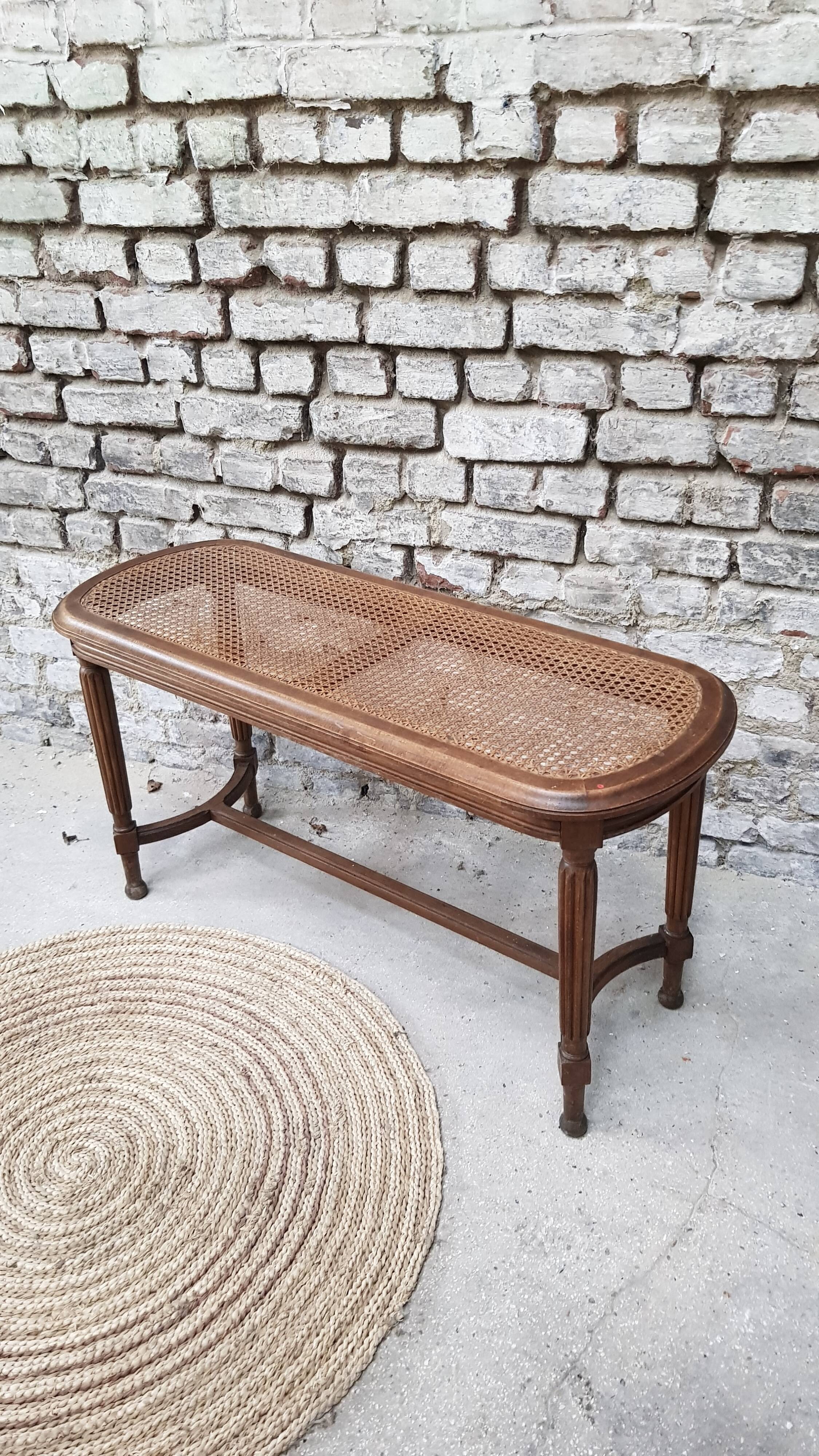 Large Louis XVI style piano stool