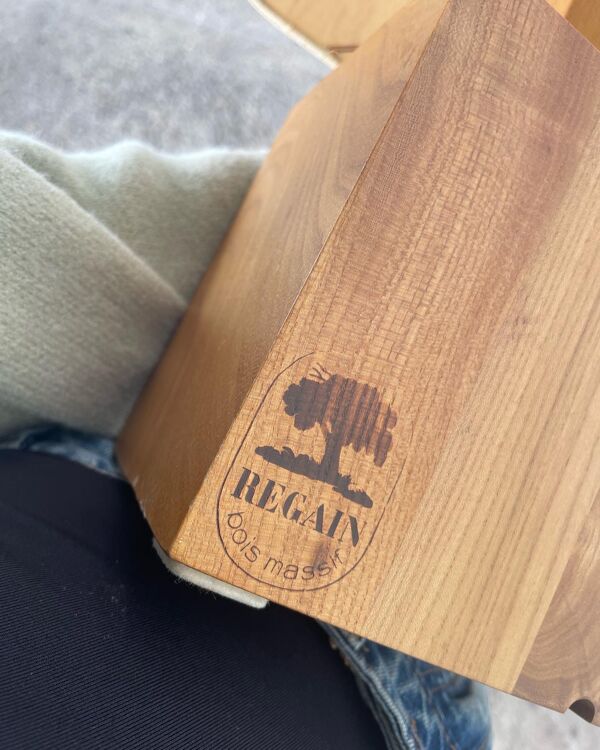 Lampe en orme massif Maison Regain