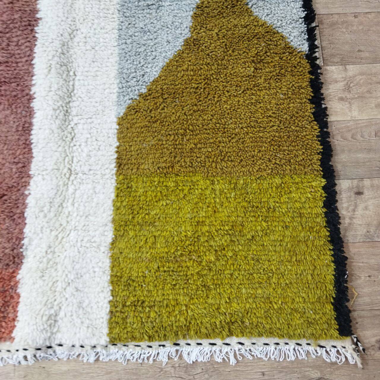 Handmade wool Berber rug 250 X 140 CM