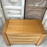 Regain style chest of drawers in elm from around 1980-90.